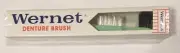 Vintage Wernet Denture Brush Toothbrush Pink Handle New in Box NOS