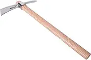 Perfk Stainless Steel Pickaxe Gardening Hardware Tools Portable, Multipurpose Pick Mattock, Gardening Mattock for Digging, Tilling, Ice axe