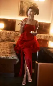 [Leo Lin] Exclusive Jing Silk Maxi Skirt