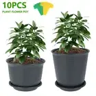 Round Plant Flower Seedlings Nursery Pots Saucer Tray Planter Home Décor tyvoU