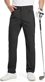 [TBMPOY] Men's Golf Pants Classic-Fit Dress Pants Lightweight Comfort Business Casual Work Pants with 5 Pockets