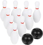 Abaodam 1Set Bowling Set for Indoor Outdoor Fun Pins Balls Engaging Sensory for Play Promotes Active Learning Family Bonding Suitable for All Weather Activities