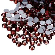 2880 Pcs Hotfix Rhinestones Flatback Crystal Glass Gems SS8 2.5mm,Dark Red