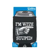 Im With Stupid - Novelty Funny Gift Stubby Holder Base Gifts