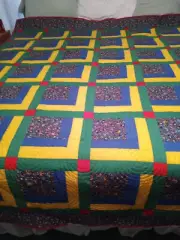 Handmade Twin Quilt With Motorcycles