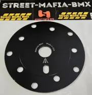Neptune POWERDISC SPIDER BLACK! old school BMX BIKE Sprocket USA! GT Haro SE CW