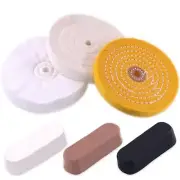 6 Piece Buffing and Polishing Kit Includes Assorted 6 Inch with 1/2" Arbor Ho...