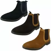 Mens Catesby 'SC2001' Suede Leather Chelsea Boots