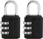RESET-071 3 Digit Small Combination Lock Tiny Padlock for Mini Locker, Diary, Bo