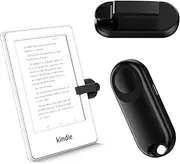 RF Page Turner for Kindle Remote Control Page Turner Clicker for Kindle Paperwhite for iPhone, iPad, iOS Android Tablets Reading Novels Comics, Camera Remote (Dark Black)