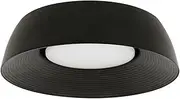 Beacon Lighting Domo 300mm 1 Light Flush Mount in Black