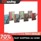 wooden coat rack multicolour 7 hooks reclaimed solid 78x23x10 3460