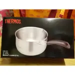 THERMOS 膳魔師 德利不鏽鋼單柄雪平鍋2.0L FNS-S18