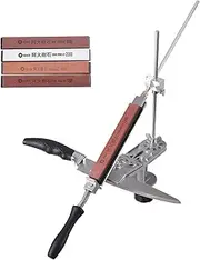 Ultimate Rolling Knife Sharpener with Whetstone Knife Sharpening Stone & Leather strop for All Knives - Kitchen, Pocket, Fixed Blade Knife Sharpening kit with Storage Bag