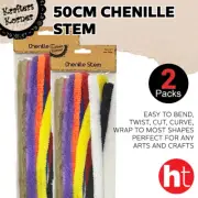 Krafters Korner [2PK] Chenille Stem, Abundant Quantity Of Colors, 50cm