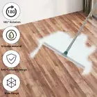 Floor Squeegee with Adjustable Long Handle 19.7 Inch Silicone Squeegee leewW