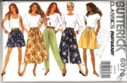 Butterick 6075 Misses 12 to 16 Skirt and Pants Vintage Uncut Sewing Pattern