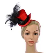 Floral Fascinators Hat with Top Hat Pillbox Hat Halloween Headwear