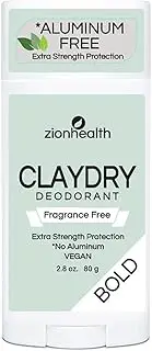 Adama Claydry Natural Deodorant 70ml (Fragrance Free)