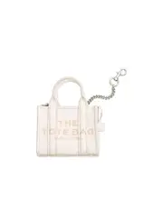 Marc Jacobs The Nano Tote Bag Charm One size White