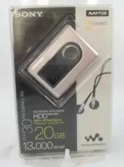 Rare 2004 Sony Network Walkman 20GB Digital MP3 Player - Pink (NW-HD3/P)