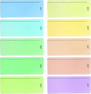 SB Education 10 x Dyslexia Reading Strips with Coloured Overlays. Reading Tracking Rulers for Dyslexia Irlens, ADHD and Visual Stress