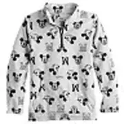 Boys Adaptive Easy Dressing & Abdominal Access Quarter-Zip Microfleece Pullover
