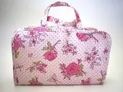 Crabtree & Evelyn ROSEWATER Floral Cosmetic Toiletry Bag. NWT