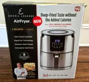 Emeril Lagasse Air Fryer 5 in 1 4 Quart NEW in Box w/ Recipes Kitchen Cook Gift
