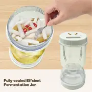 Wet and Dry Separation Jar with Lid Convenient Kimchis Preservations Container