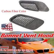 Carbon Fiber Look Bonnet Hood Air Vent Scoop Cover For BMW E90 E91 E92 E93 M3 US