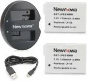 LP-E8 Battery (2 Pack) and Dual USB Charger for Canon LP-E8 and Canon EO