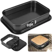 Springform Pan Non-Stick Cheesecake Baking Pan Square/Rectangle Cake Lock GrhES