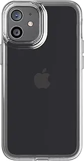 tech21 Evo Clear Phone Case for Apple iPhone 12 Mini 5G with 10 ft. Drop Protection, Clear