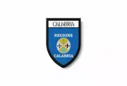 PATCH PATCHES EMBLEM IRON ON GLUE PRINT FLAG world crest italy calabria