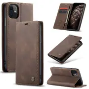 CaseMe iPhone 11 Classic Folio Leather Case Cover Apple iPhone11 Skin [Coffee]