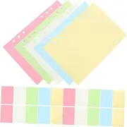Tofficu A5 Loose Leaf Notebook Refills 50 Sheets Binder Paper Inserts Multi-functional Planner Paper