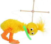 Abaodam Interactive Marionette Duck Puppet Plush Stuffed Animal Toy Pull String Puppet Show Toy for Play and Decor