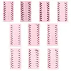 10Pair Natural Cat Eye Wispy False Eyelashes Fuzzy Volumed Strips Fake Eyelashes