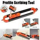 Profile Scribing Contour Gauge Ruler w/ Lock Precise Carpenter Measuring Tool HQ