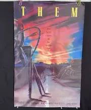 THEM Video Promo Poster Original/Rolled James Whitmore 1985 Printed USA