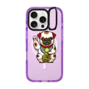 iPhone 16 Pro Impact Ring Stand Case MagSafe Compatible Maneki Pugko