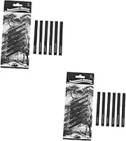 2sets Lump Charcoal Painting Tools Art Supplies Sketching Bars for Artists Students 6pcs*2