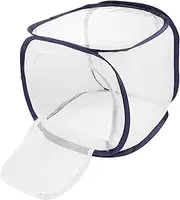 Collapsible Caterpillar Habitat Cage Portable Insect Mesh Cage for Monarch Butterflies Easy Access Side Opening for Feeding Observation for Nature Exploration
