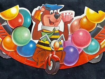 YOGI BEAR 1971 Party HAT Hanna- Barbera Animation Studios