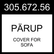 IKEA PARUP PÄRUP Cover For Sofa With Chaise/Vissle Yellow-brown 305.672.56