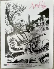 Frankenstein Mobster Mini Print Signed by Mark Wheatley