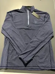 NWT MEN'S GREYSON TATE 1/4 ZIP PULLOVER, SIZE: L, COLOR: MALTESE BLUE (M12)