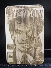 Laser Engraved Art, Batman, Two Face, Plaque 6x9