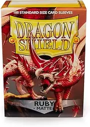 Dragon Shield Matte Sleeves Set of 100 Sleeves - Ruby